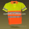 2015 road safety equipment safety t-shirt high visibility 100% polyester safety t-shirt